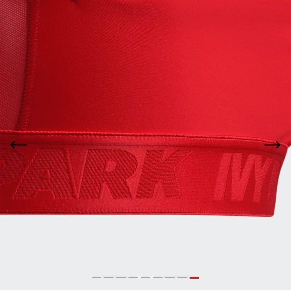 BRAND NEW IVY PARK RED HIGH-NECK SHEER BRA SIZE XS - Picture 4 of 9
